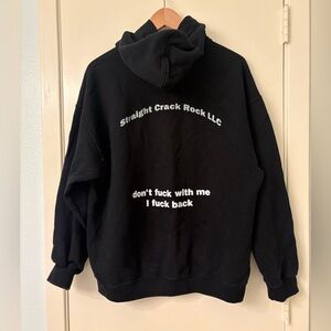 Black Graphic Coco and Clair Clair Band Merch Hoodie
